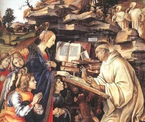 Apparition of The Virgin to St Bernard (detail)