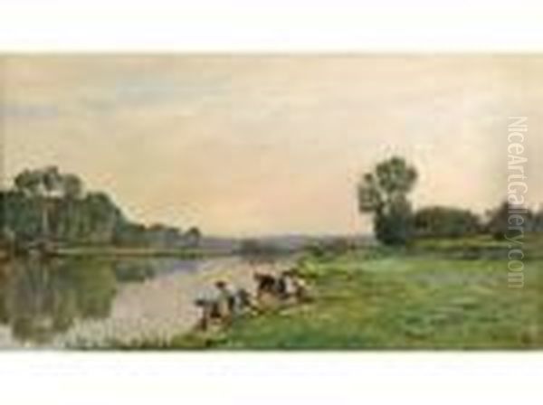 Lavandieres Au Bordde La Riviere - view 1