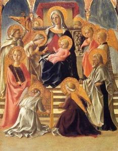 Madonna and Child Enthroned with Saints by Filippino Lippi