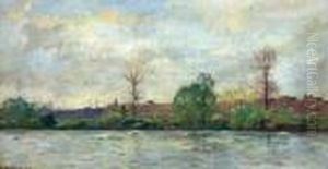 Carrieres-saint-denis, Vue Prise De La Rive Gauche De La Seine.