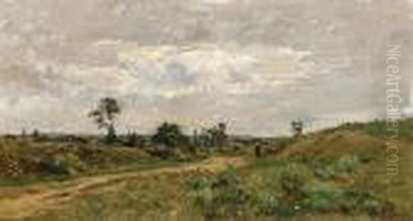 Summer Landscape With A Peasant Woman On A Path - view 1