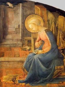 Annunciation (detail) 8 by Filippino Lippi