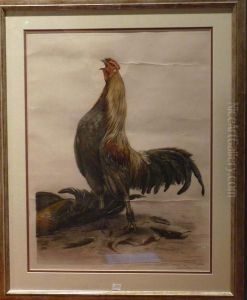 Combat De Coqs by Leon Danchin