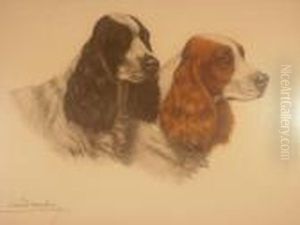 Les Deux Chiens by Leon Danchin