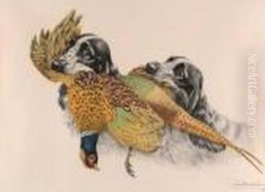 Deux Springers Spaniels by Leon Danchin