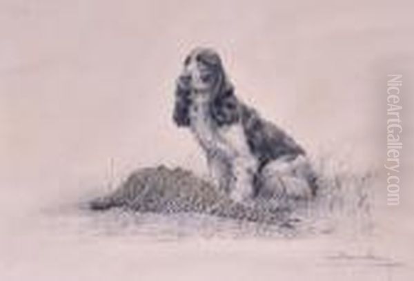Chien Et Poule Faisane - view 1