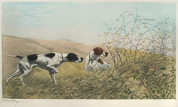 Pointers On A Pheasant - view 1