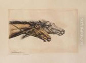 Les Chevaux by Leon Danchin
