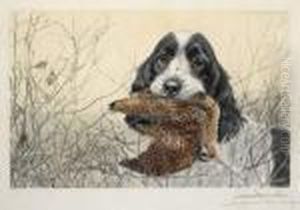 Cocker Et Becasse by Leon Danchin
