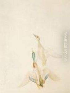 Couple De Colverts by Leon Danchin