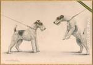 Danchin. <les Deux Fox> by Leon Danchin