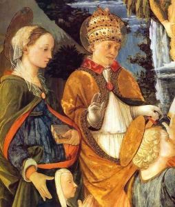 Madonna della Cintola (detail) 3 by Filippino Lippi