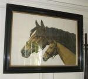 Horse And Foal by Leon Danchin