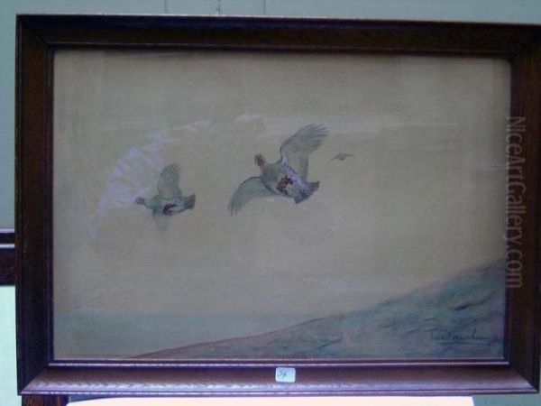 < Vol De Perdrix >, Aquarelle - view 1