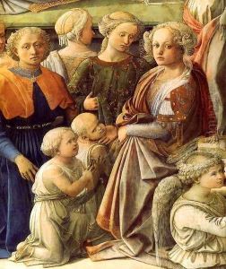 Coronation of the Virgin (detail) 3 by Filippino Lippi