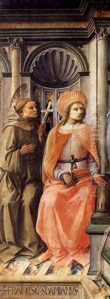 Madonna Enthroned with Saints (detail) - view 1