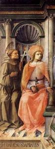 Madonna Enthroned with Saints (detail) by Filippino Lippi