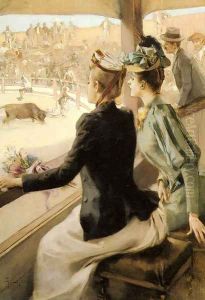 At The Bullfight by Albert Lynch