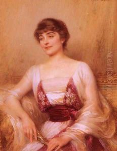 A Lady With A Fan by Albert Lynch