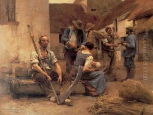 La Paye des moissonneurs (Paying the Harvesters) by Leon Augustin Lhermitte