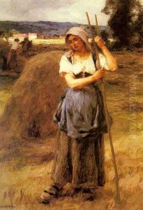La Faneuse by Leon Augustin Lhermitte