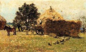 Construction d'une Meule by Leon Augustin Lhermitte