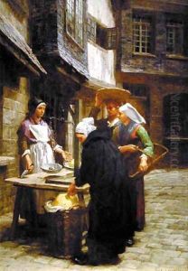 The Butter Market by Leon Augustin Lhermitte