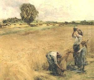 Moissonneur buvant a la gourde ou la Soif (Drinking harvester has the gourde, or, Thirst) by Leon Augustin Lhermitte