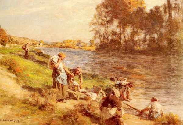 Laveuses au bord de la Marne (Washerwomen by the Banks of the Marne) - view 1