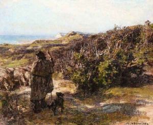 Landscape by Leon Augustin Lhermitte