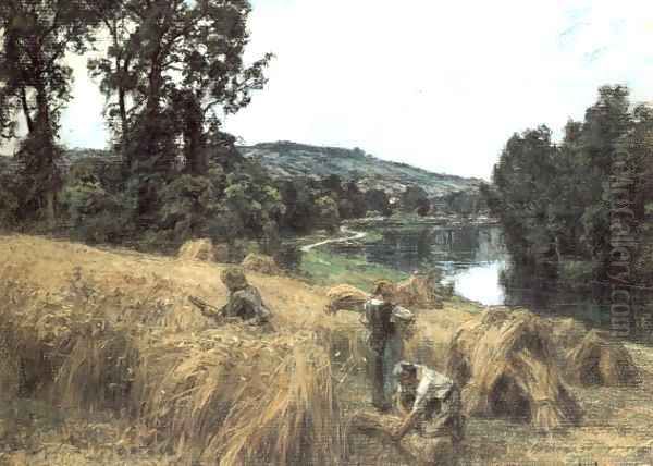La Moisson pres de la Marne (The Harvest by the Marne) by Leon Augustin Lhermitte