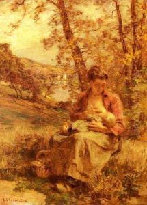 Jeune Mère (Young Mother) by Leon Augustin Lhermitte