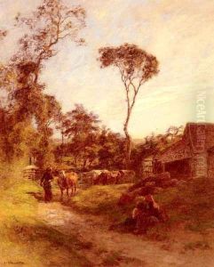 La Ferme De Sombre (The Sombre Farm) by Leon Augustin Lhermitte