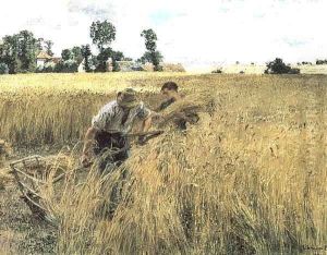 La Moisson au Ru Chailly (The Harvest at Ru Chailly) by Leon Augustin Lhermitte