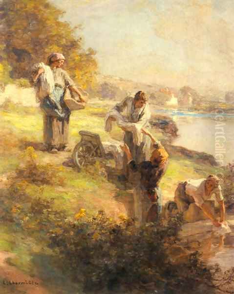 Laveuses le Matin (Washerwomen in the Morning) by Leon Augustin Lhermitte