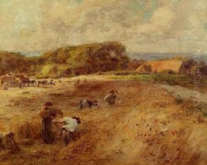 Harvesters near the Farm of Sambre by Leon Augustin Lhermitte