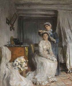 Le couronnement de la mariée by Leon Augustin Lhermitte