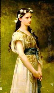 Portrait Of Julia Foster Ward by Jules Joseph Lefebvre