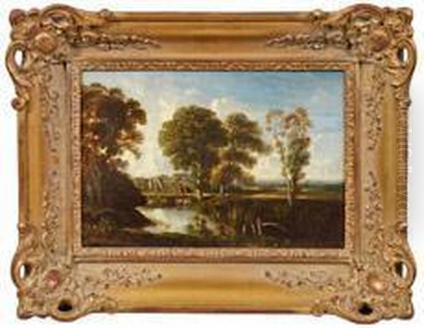 Flusslandschaft Beisonnenuntergang - view 1