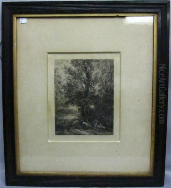 Pastoral Scene Withshepherds In A Forest. - view 1