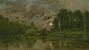 Paysage Au Clair De Lune