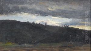 Landschaft Mit Aufziehendem Gewitter by Charles-Francois Daubigny