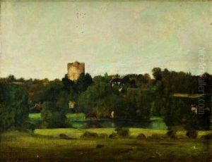 Paysage A La Tour by Charles-Francois Daubigny