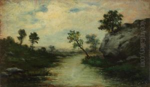 Bord De Riviere by Charles-Francois Daubigny