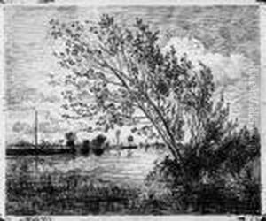 Le Bouquet D'aunes by Charles-Francois Daubigny