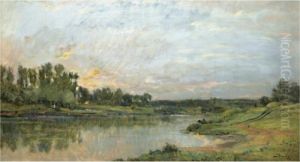 Bords De L'oise by Charles-Francois Daubigny