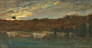 Vaches Passant Le Gue