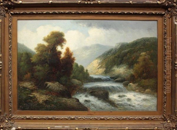 River And Mountain Landscape - view 1
