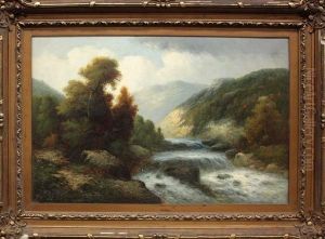 River And Mountain Landscape