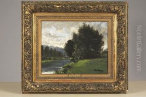 Bord De Riviere by Charles-Francois Daubigny